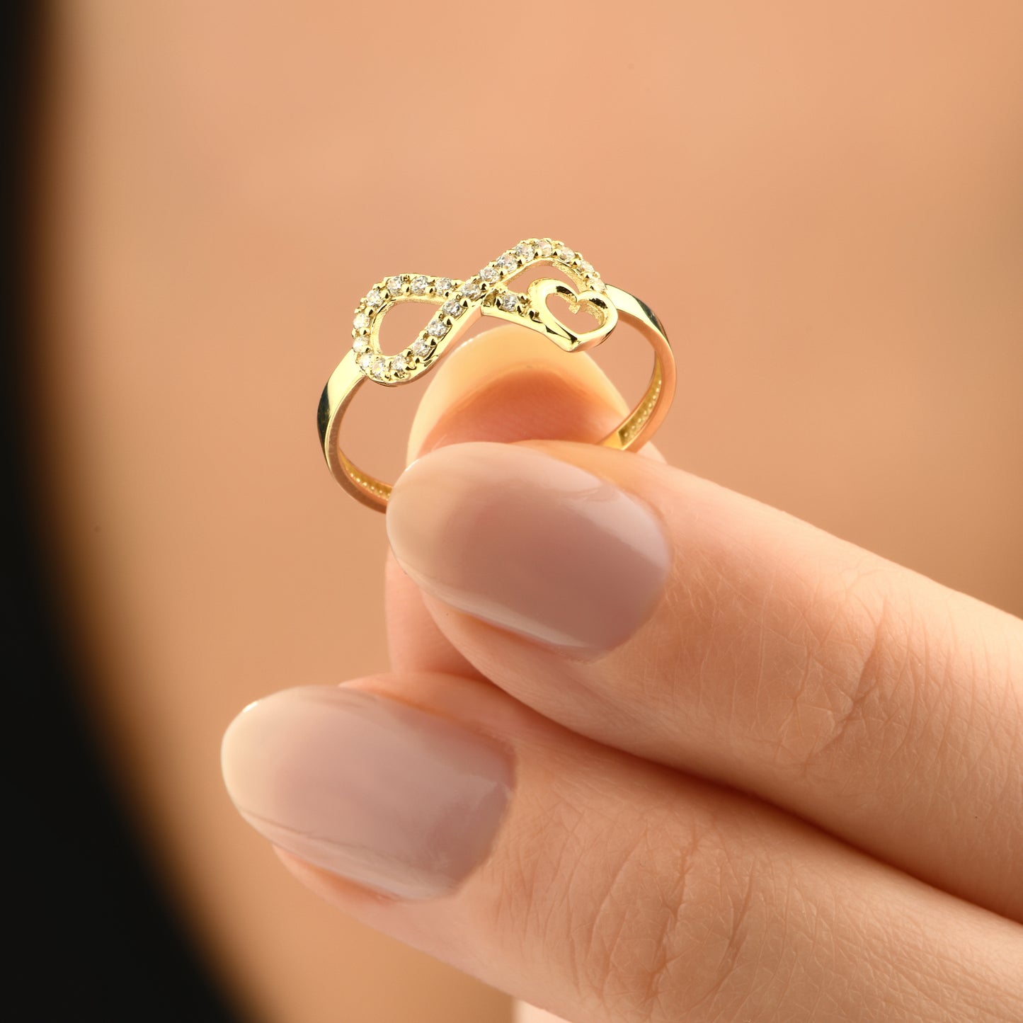 Kalpli Sonsuzluk 14 Ayar Altın Yüzük