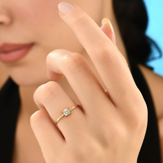 Tektaş Sarı 14 Ayar Altın Yüzük