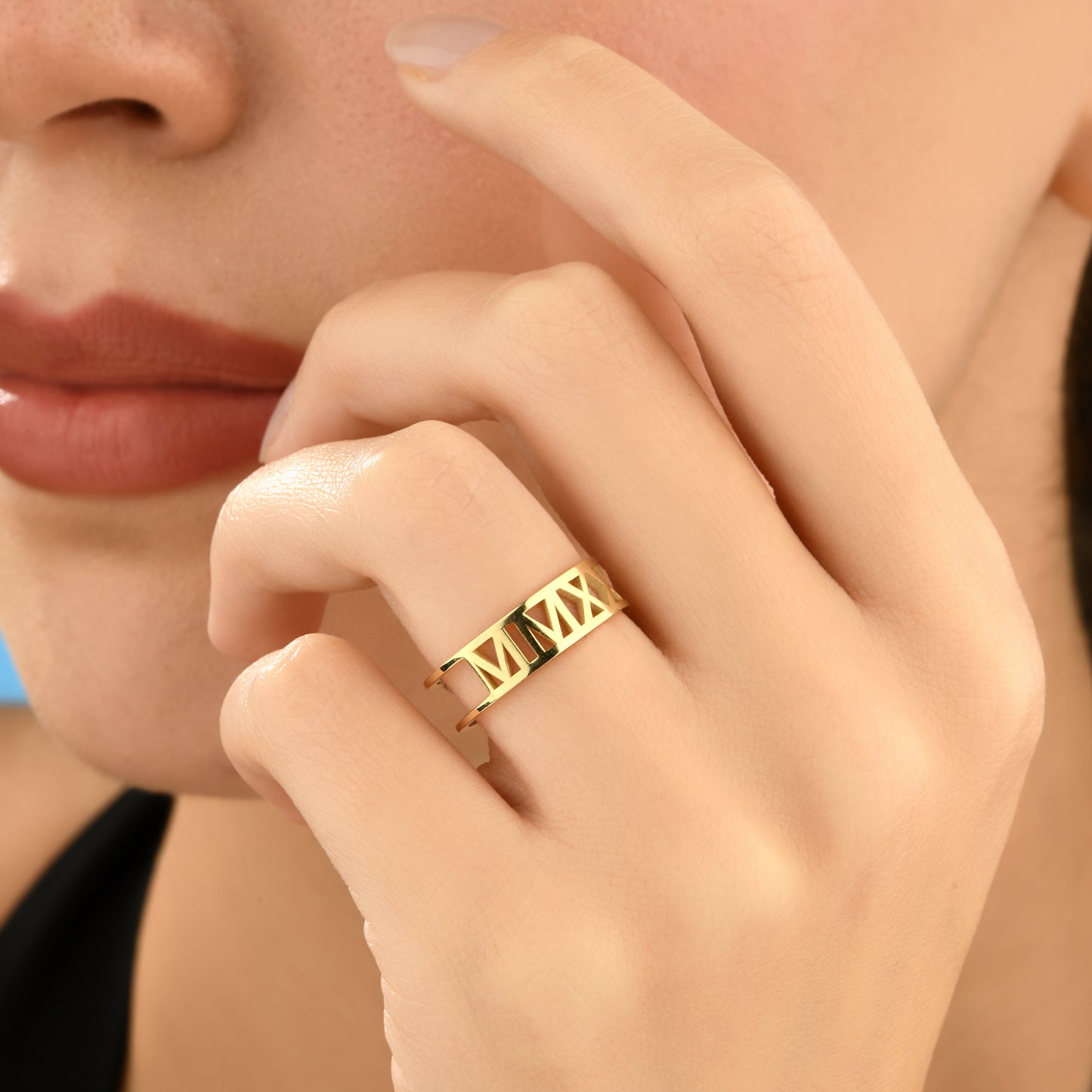 Roma Rakamı Altın Yüzük