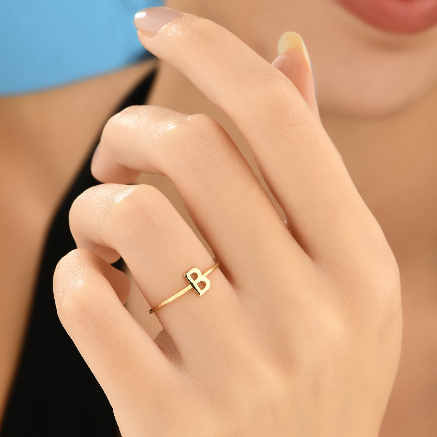 Harf Yüzük 14 Ayar Altın