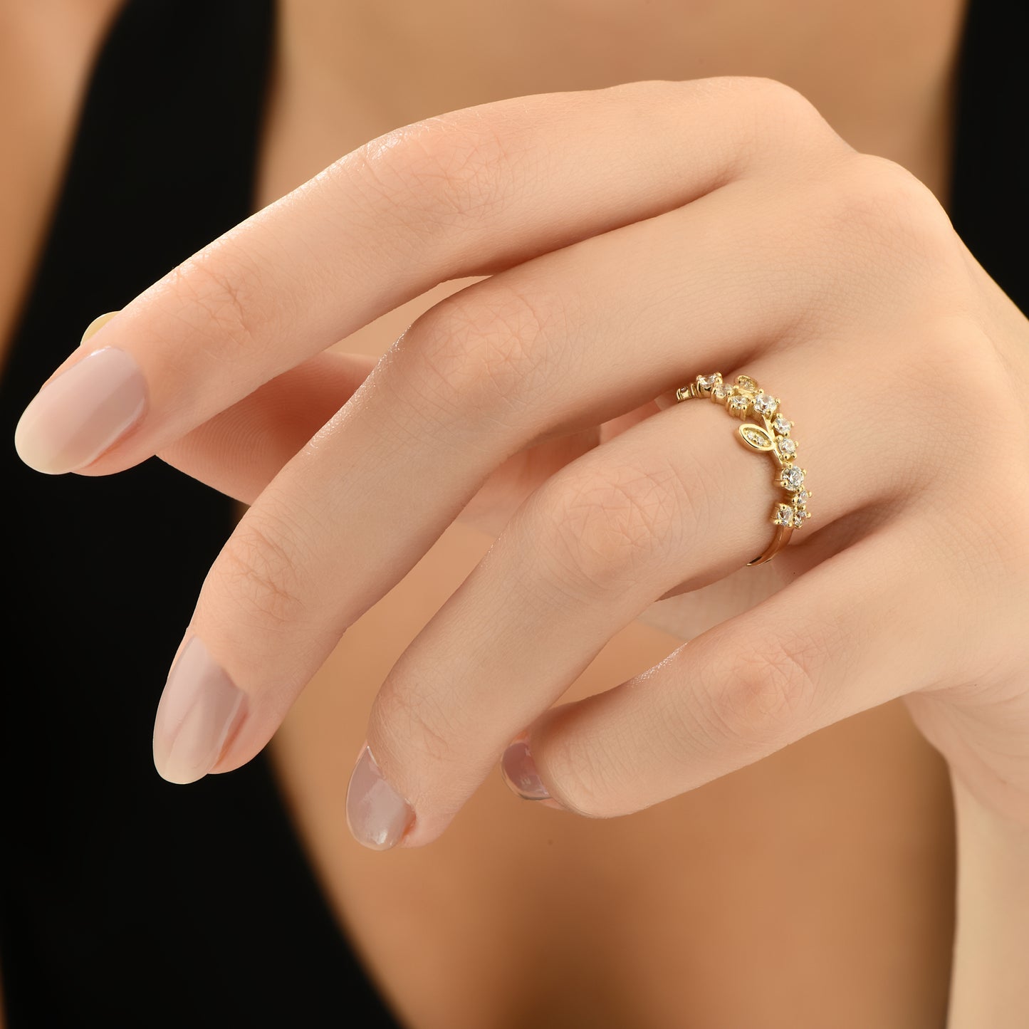 Markiz Özel Tasarım 14 Ayar Altın Yüzük