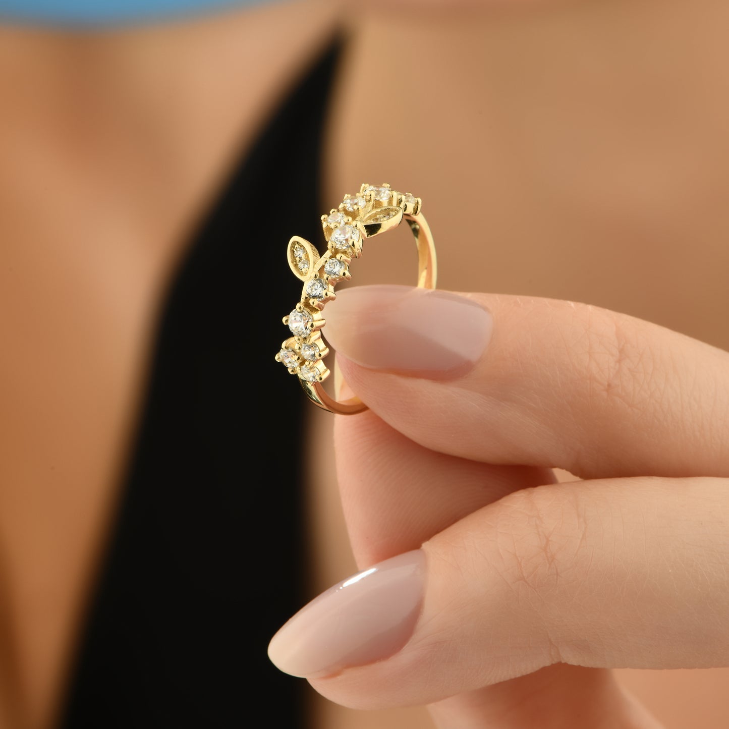 Markiz Özel Tasarım 14 Ayar Altın Yüzük