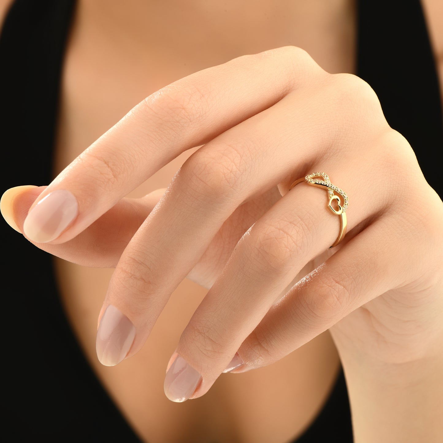 Kalpli Sonsuzluk 14 Ayar Altın Yüzük