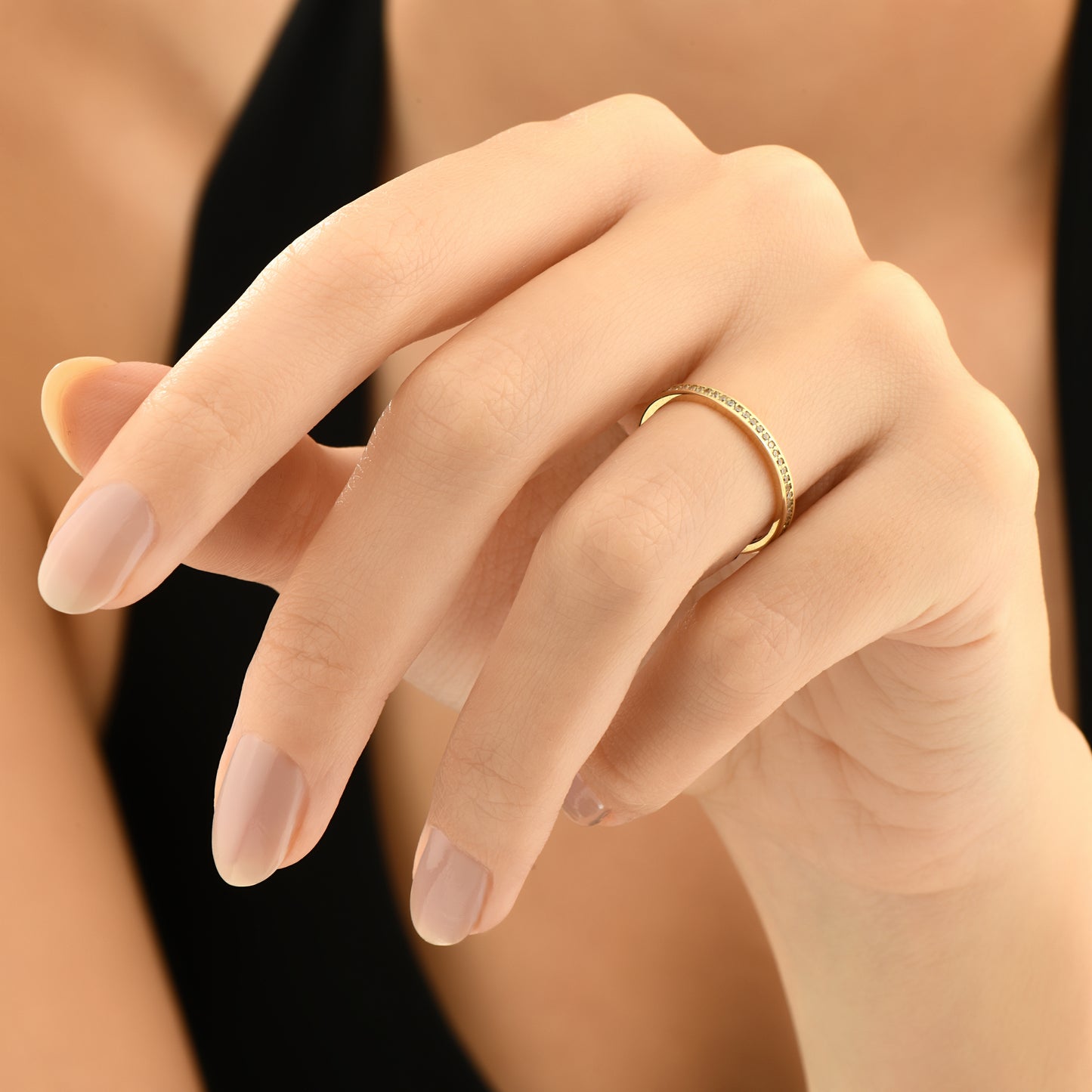 Tamtur Minimal Tasarım 14 Ayar Altın Yüzük