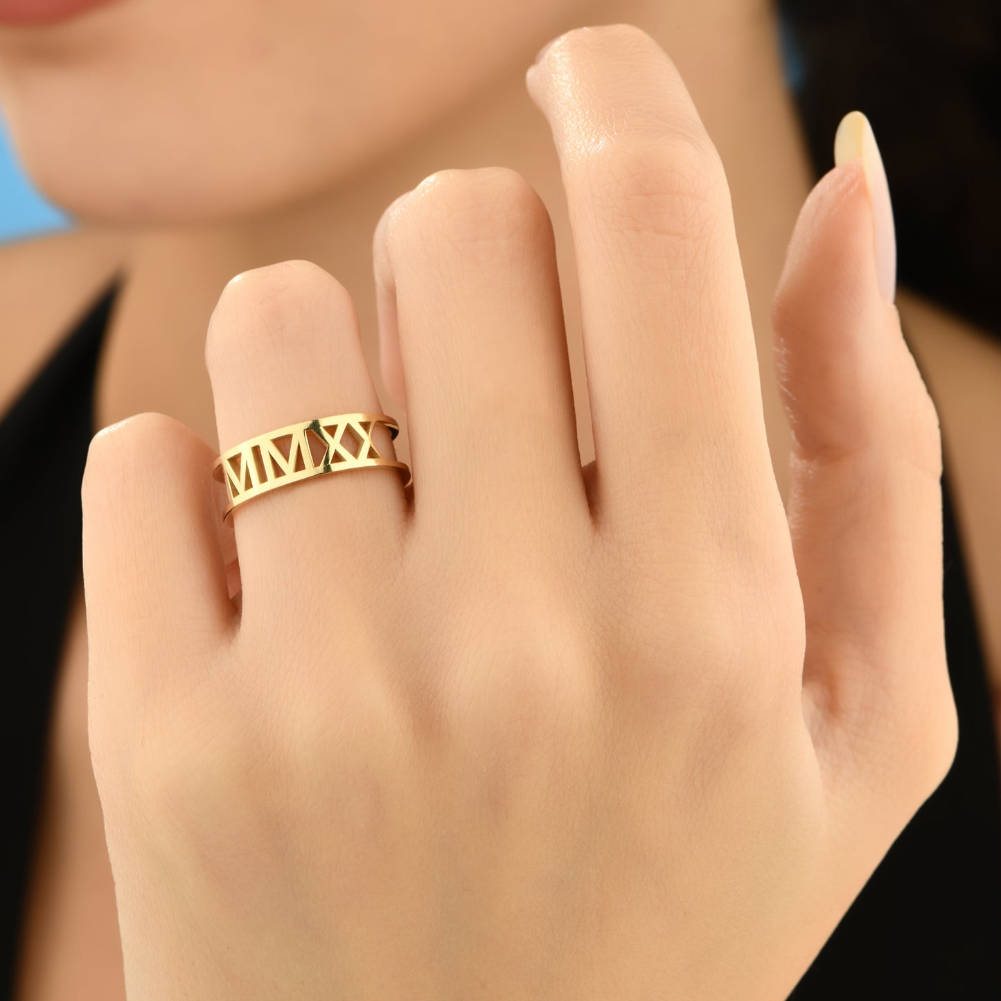 Roma Rakamı Altın Yüzük