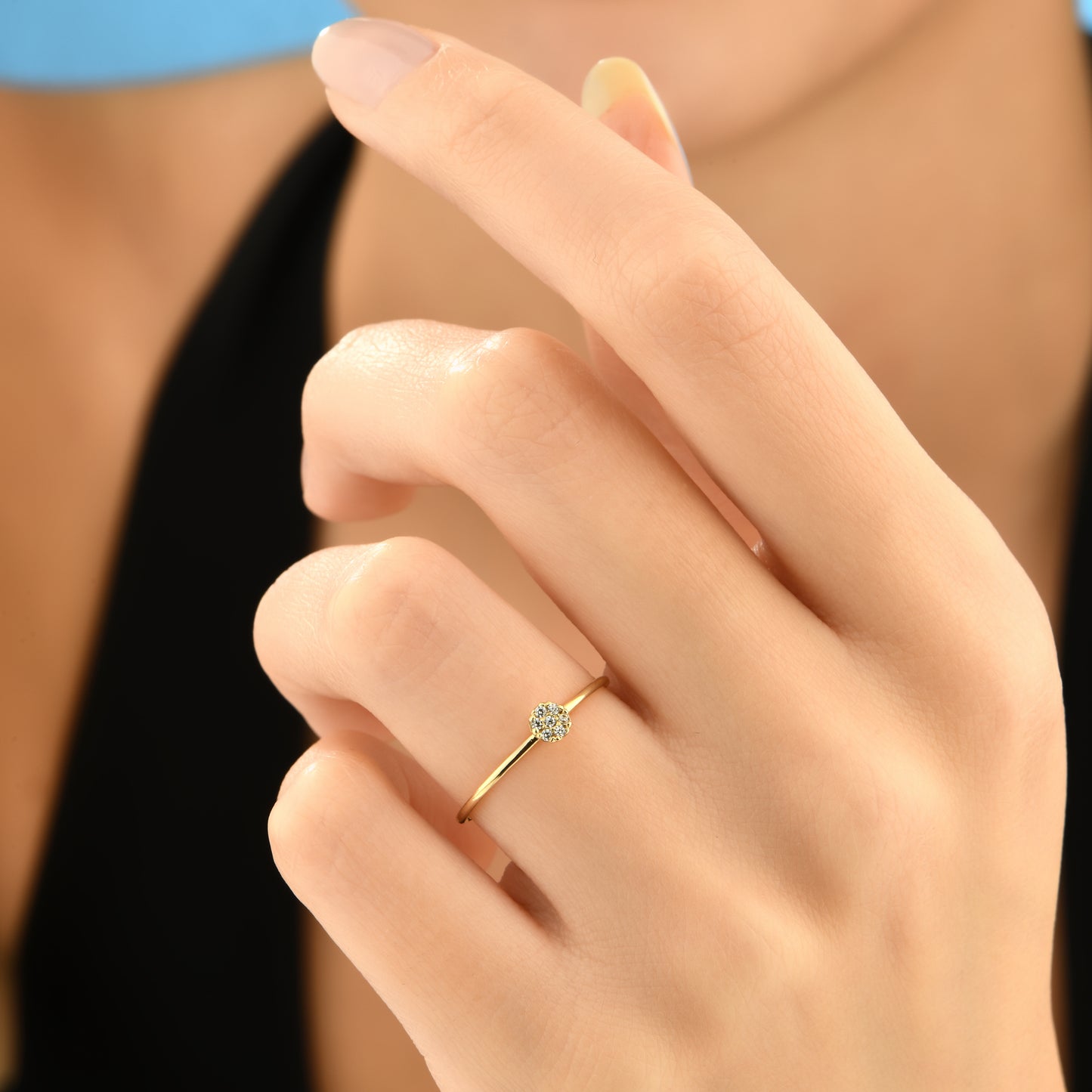 Minimal Papatya Tasarım Yüzük