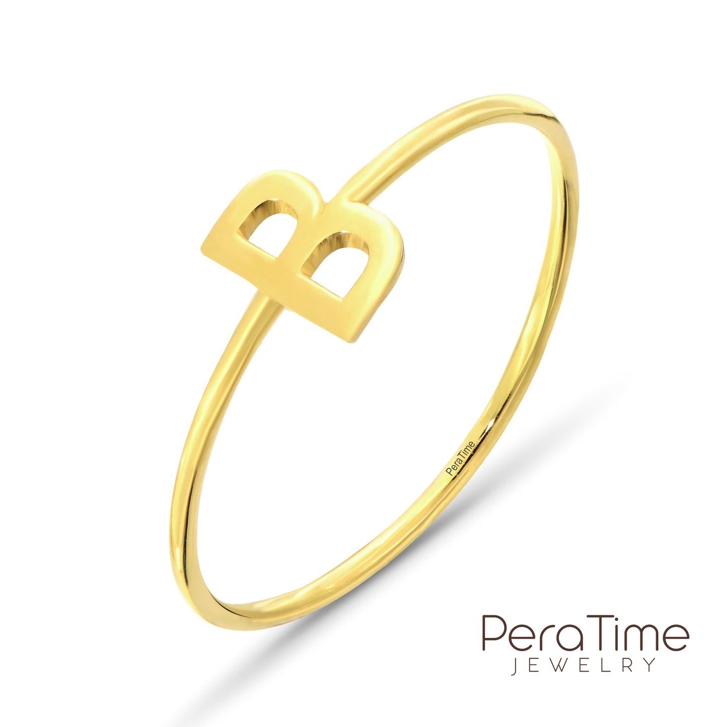 Harf Yüzük 14 Ayar Altın