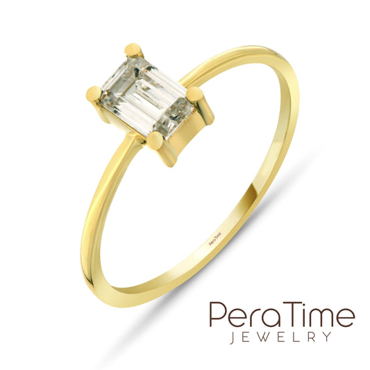 Baget Tektaş 14 Ayar Altın Yüzük