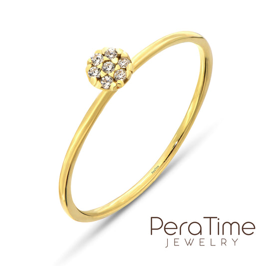 Minimal Papatya Tasarım Yüzük