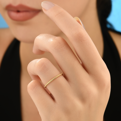 14K Twist Gold Ring
